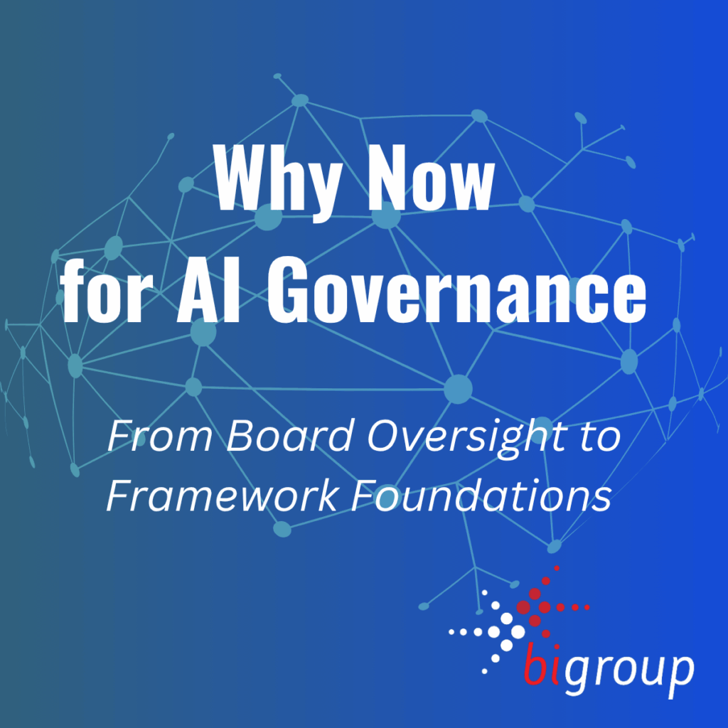 Why NOW for AI GOV